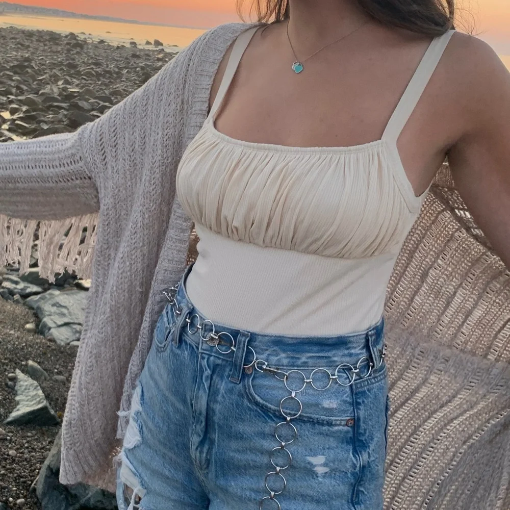 Topshop Rouched Bodysuit - Picture 7 of 7
